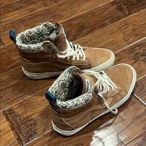 Vans Tan High-Top Sneakers